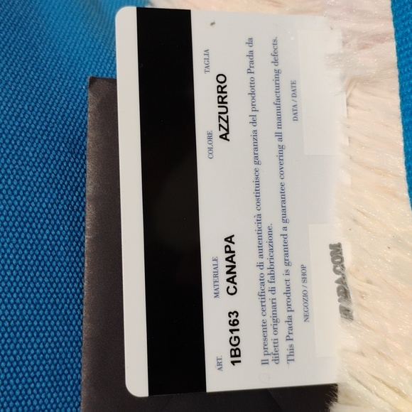 Authentic Prada Canapa Bucket Bag Has Strap & Authenticantion Cards - Picture 2 of 14